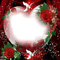 Frame red roses - PNG gratuit GIF animé