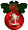 ball kugel Bullet balle christmas noel xmas weihnachten Navidad рождество natal red branch santa claus  deco  gif anime animated animation - GIF animé gratuit GIF animé