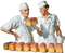 Bäcker und Bäckerin - ingyenes png animált GIF