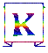 Lettre K Arc en ciel - Δωρεάν κινούμενο GIF κινούμενο GIF