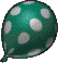 Petz Green Balloon - gratis png animerad GIF