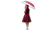 kvinna paraply--woman with umbrella - png gratis GIF animado