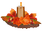 Kerze, Rose, Herbst - Darmowy animowany GIF animowany gif