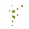 Green white flowers overlay deco [Basilslament] - gratis png animeret GIF