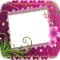 cadre frame rahmen tube spring printemps pink fleur - PNG gratuit GIF animé