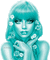 Y.A.M._Summer woman girl blue - 無料のアニメーション GIF アニメーションGIF