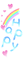 rainbow happy text - Darmowy animowany GIF animowany gif