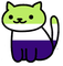 Neopronoun Pride Neko Atsume cat - nemokama png animuotas GIF