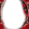 kikkapink gothic frame red rose flowers - PNG gratuit GIF animé