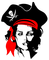 pirate woman bp - бесплатно png анимированный гифка