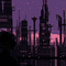 Purple City Background - Бесплатни анимирани ГИФ анимирани ГИФ