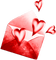 soave deco valentine heart letter red - besplatni png animirani GIF