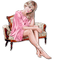 woman sitting bp - gratis png geanimeerde GIF
