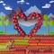 Green Hill Zone but it's a Heart - png grátis Gif Animado