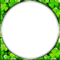 soave frame  st.patrick green circle - bezmaksas png animēts GIF
