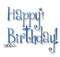 happy birthday - png gratuito GIF animata