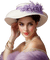 Женщина в сиреневом - ilmainen png animoitu GIF
