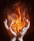fire in hands - Бесплатный анимированный гифка анимированный гифка