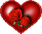 srce  ruža - GIF animé gratuit GIF animé