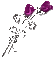 flower fleur glitter blume rose purple jewel  tube deco  gif anime animated animation
