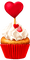 Cupcake.Hearts.Brown.White.Red - gratis png animeret GIF