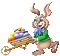 easter bunny easter egg  barrow paques lapin  gif - GIF animate gratis GIF animata