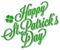 Text.Happy St.Patrick's Day.Green - kostenlos png Animiertes GIF