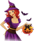 soave woman halloween witch fashion cat pumpkin - ücretsiz png animasyonlu GIF