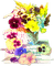 soave deco vintage flowers vase table spring - PNG gratuit GIF animé