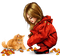 Kaz_Creations Children-Autumn-Cat-Kitten - ingyenes png animált GIF