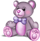kikkapink deco scrap violet purple teddy bear