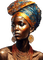 Портрет африканки арт - zadarmo png animovaný GIF