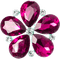 Diamond Flower Fuchsia - By StormGalaxy05 - PNG gratuit GIF animé