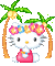 hello kitty a tahiti - 無料のアニメーション GIF アニメーションGIF