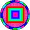 rainbow flashing circle - GIF animate gratis GIF animata