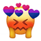 Blushing bi emoji - PNG gratuit GIF animé
