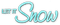 soave text winter let it snow  teal - zdarma png animovaný GIF
