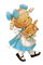 Petite fille vintage avec son chat - бесплатно png анимированный гифка