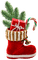 Christmas.Boot.White.Red.Green.Gold - gratis png geanimeerde GIF