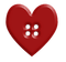 Kaz_Creations Red Scrap Heart Love Button - PNG gratuit GIF animé