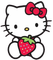 Hello kitty fraise 🍓 strawberry red rouge - png gratuito GIF animata