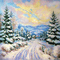 invierno  paysage  dubravka4 - Free PNG Animated GIF