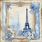 paris blue brown vintage background - PNG gratuit GIF animé