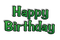 Happy Birthday Text - PNG gratuit GIF animé