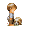 Kaz_Creations Cute Kids Dog - Free animated GIF Animated GIF