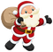 Kaz_Creations Christmas Santa Claus - δωρεάν png κινούμενο GIF