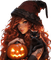 halloween, witch, girl, herbst, autumn - бесплатно png анимированный гифка