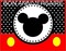 image encre couleur effet à pois  Mickey Disney anniversaire mariage edited by me - PNG gratuit GIF animé