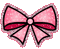 glitter pink bow