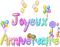charmille _ anniversaire _ texte - nemokama png animuotas GIF